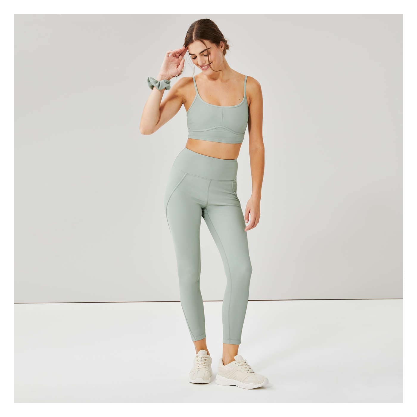 Active High Rise Legging in Mint Green from Joe Fresh